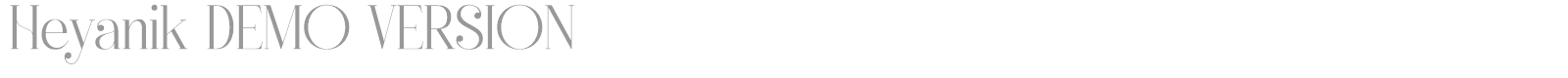 Heyanik font preview